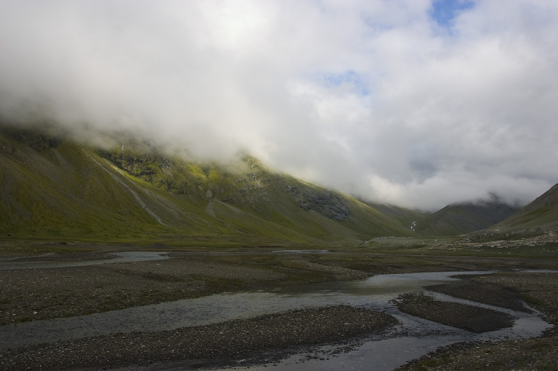 Clouds Above Hvaldalsá River